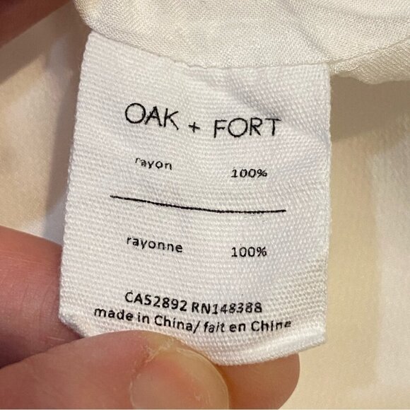 Oak + Fort Polka Dot Rayon Wrap Dress Size M - Picture 16 of 16